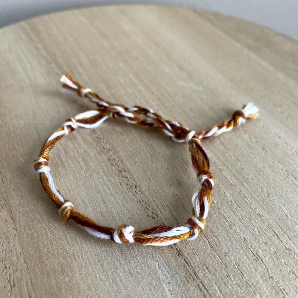 Mae Bracelet anklet trendy comfortable tie embroidery thread woven gift - Picture 1 of 1